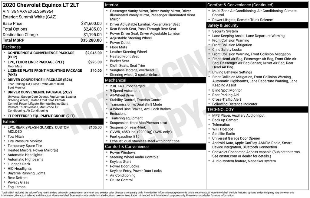 2020 Chevrolet Equinox LT