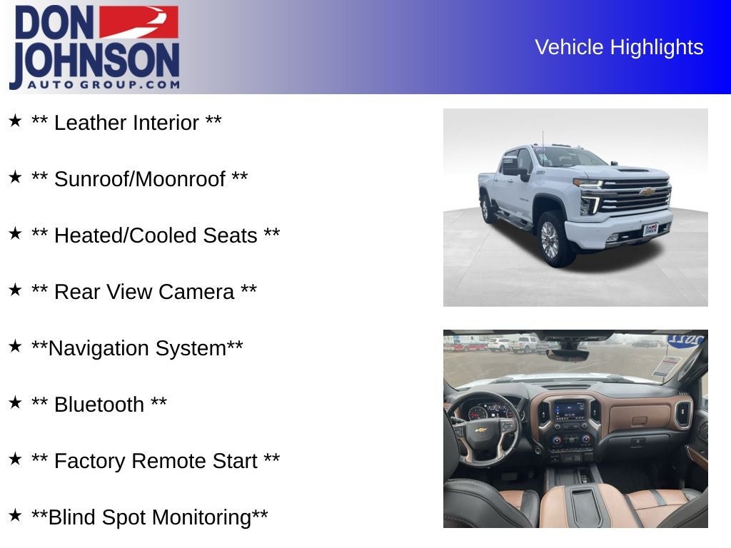 2022 Chevrolet Silverado 3500HD 4WD Crew Cab Standard Bed High Country