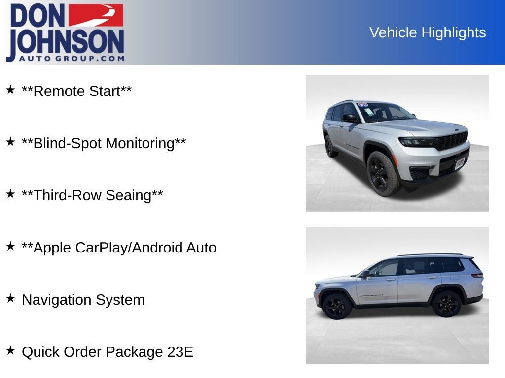2023 Jeep Grand Cherokee L Limited 4x4