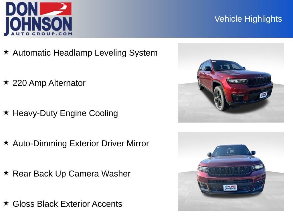 2025 Jeep Grand Cherokee GRAND CHEROKEE L LIMITED 4X4