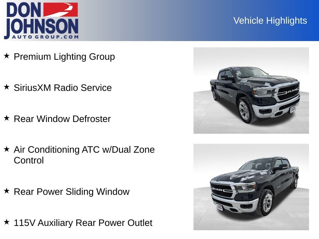 2021 RAM 1500 Big Horn Crew Cab 4x4 5'7' Box