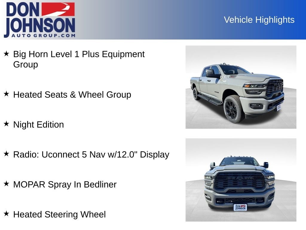 2026 RAM Ram 2500 RAM 2500 BIG HORN CREW CAB 4X4 6'4' BOX