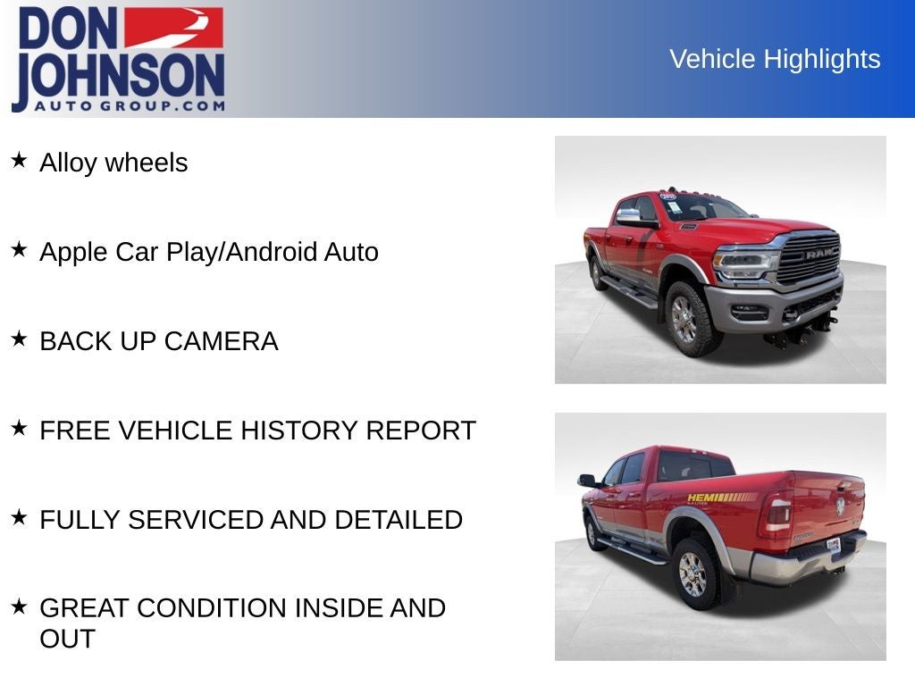 2021 RAM 2500 Laramie Crew Cab 4x4 6'4' Box