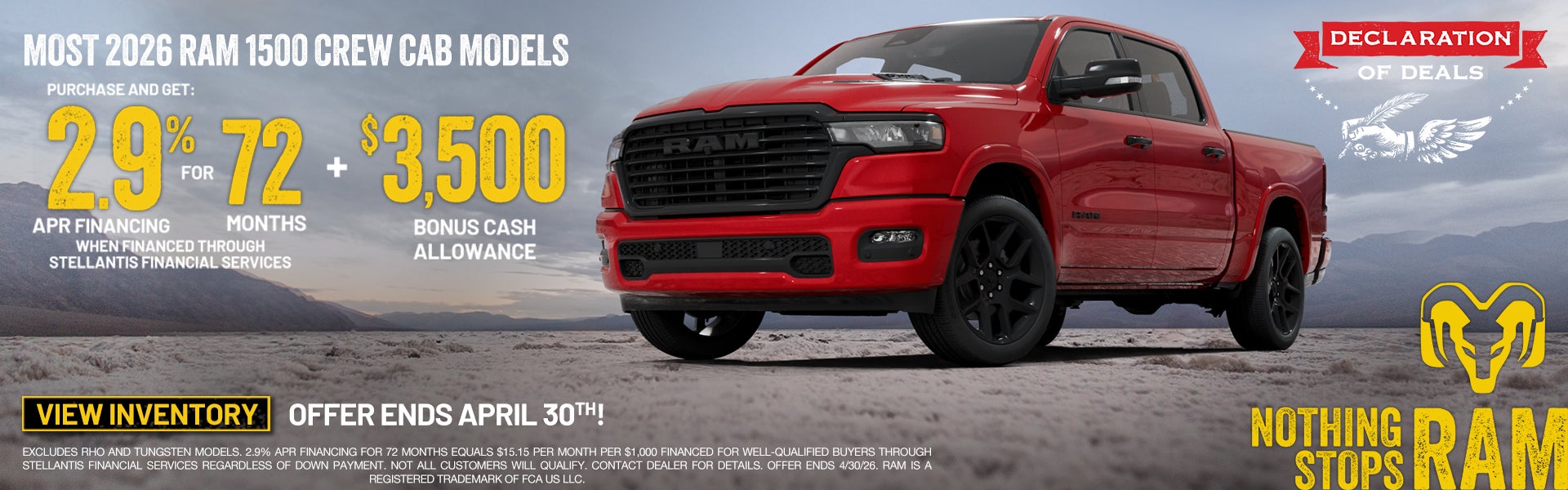 2026 RAM 1500 Crew cab 