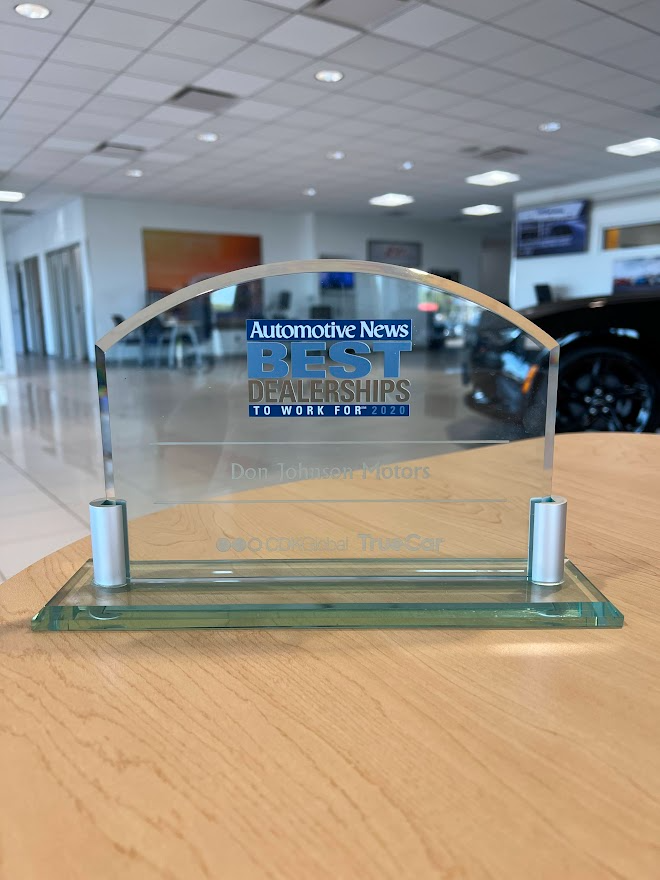 Award - Don Johnson's Hayward Motors Chrysler Dodge Jeep Ram in Hayward WI